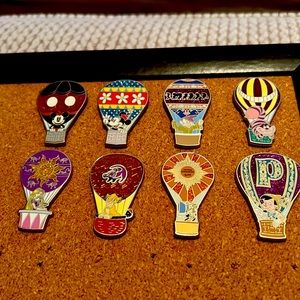 Disney Trading Pin Hot Air Balloon Complete Set